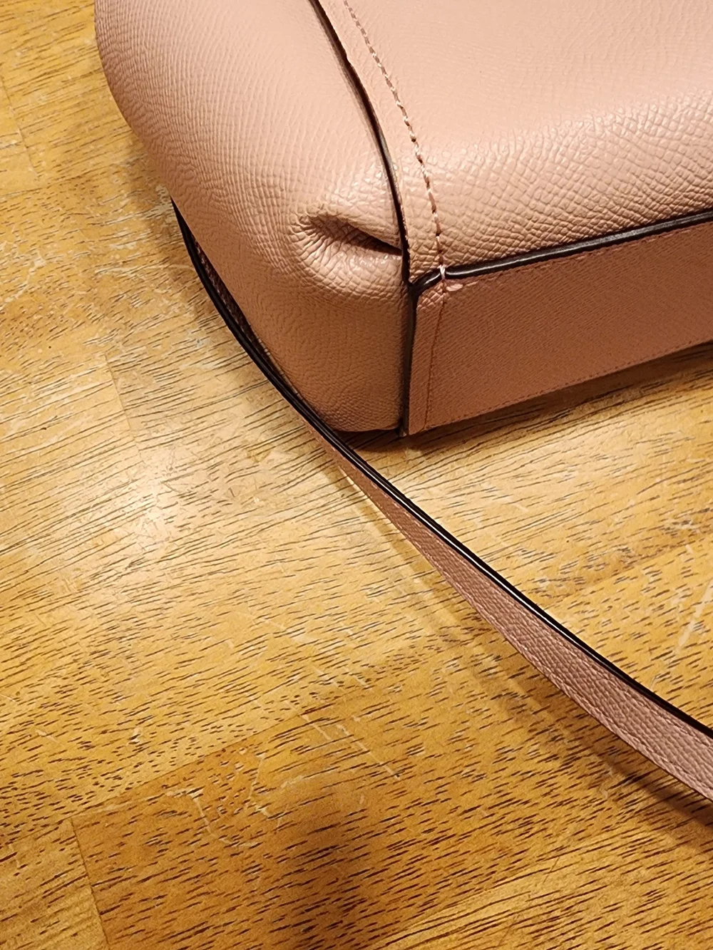 Coach Brooke Carryall Satchel in blush pink crossgrain leather, silver Hardware